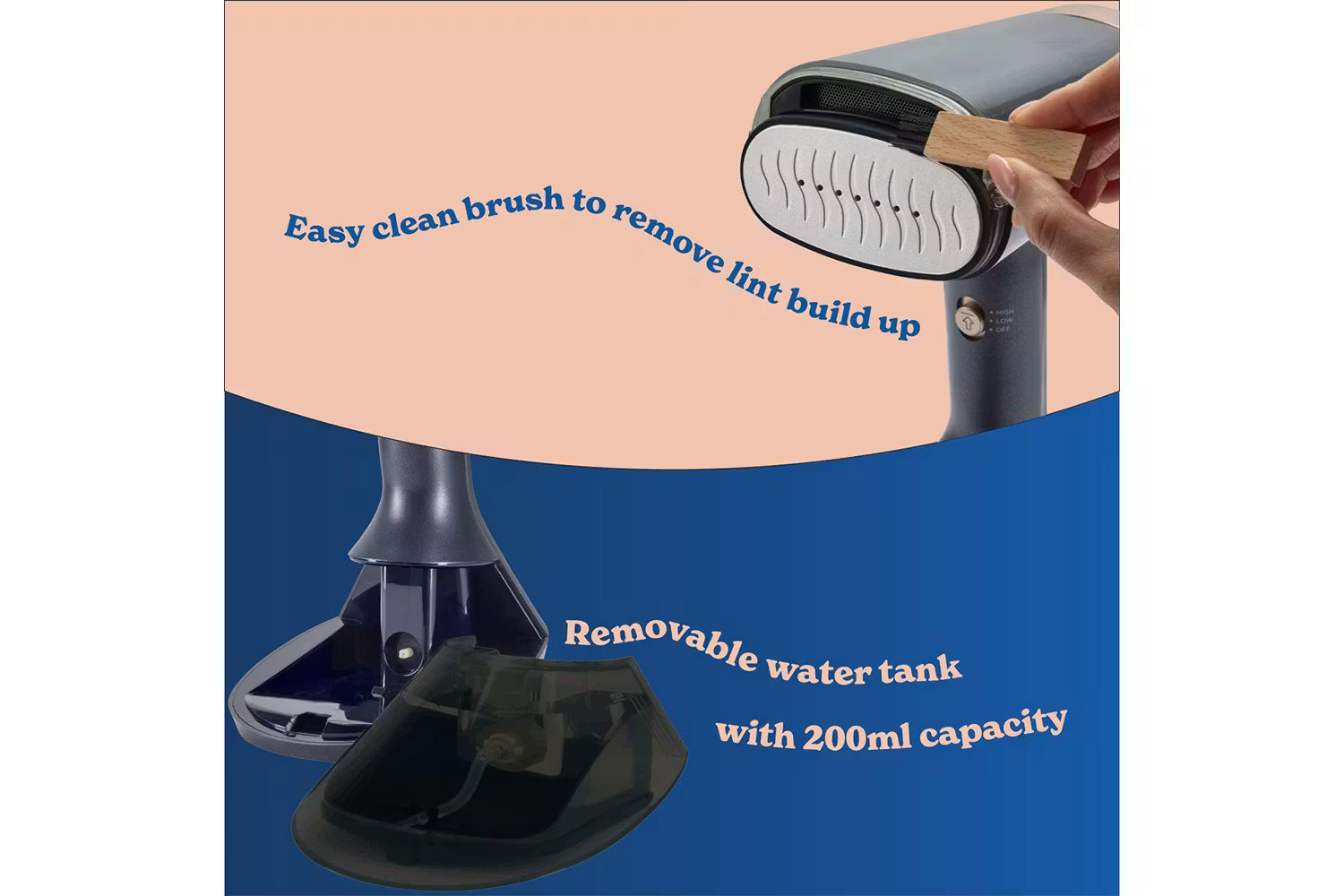 Russell Hobbs Steam Genie VacuSteam Garment Steamer Midnight Blue | 28550