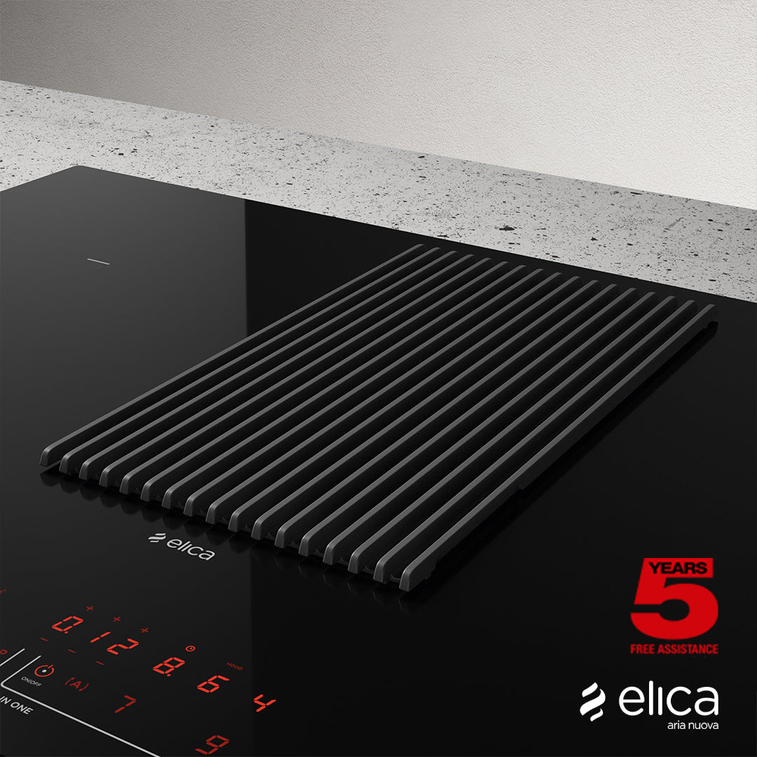 Elica 83cm Nikolatesla Prime S 4 x Zone Ducted Aspirating Induction Hob Black |NIKOPRIMESDUCTPACK