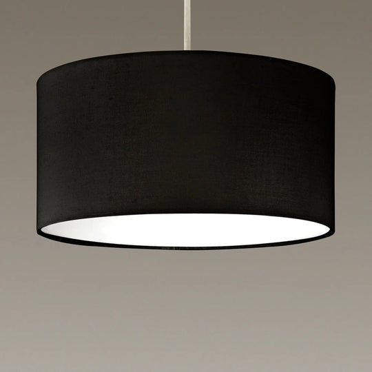 Lucia Ceiling Pendant Shade in Black with Diffuser- L30LUCIABLK/PEN
