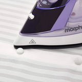 Morphy Richards 2400W Crystal Clear Amethyst Steam Iron Purple | 300301 thumbnail 3