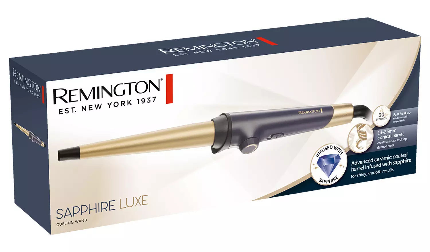 Remington Sapphire Luxe Curling Wand | CI5805