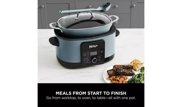 Ninja Foodi Possible Cooker 8-in-1 Slow Cooker Sea Salt Grey l MC1001UK