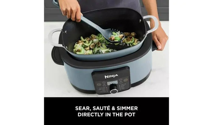 Ninja Foodi Possible Cooker 8-in-1 Slow Cooker Sea Salt Grey l MC1001UK