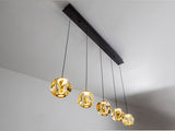 Zaria 5 Light Black Bronze and Amber Bar Pendant | 502528 (DISPLAY MODEL) thumbnail 2