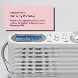 Roberts DAB/FM Portable Digital Radio White | PLAY10WH thumbnail 2