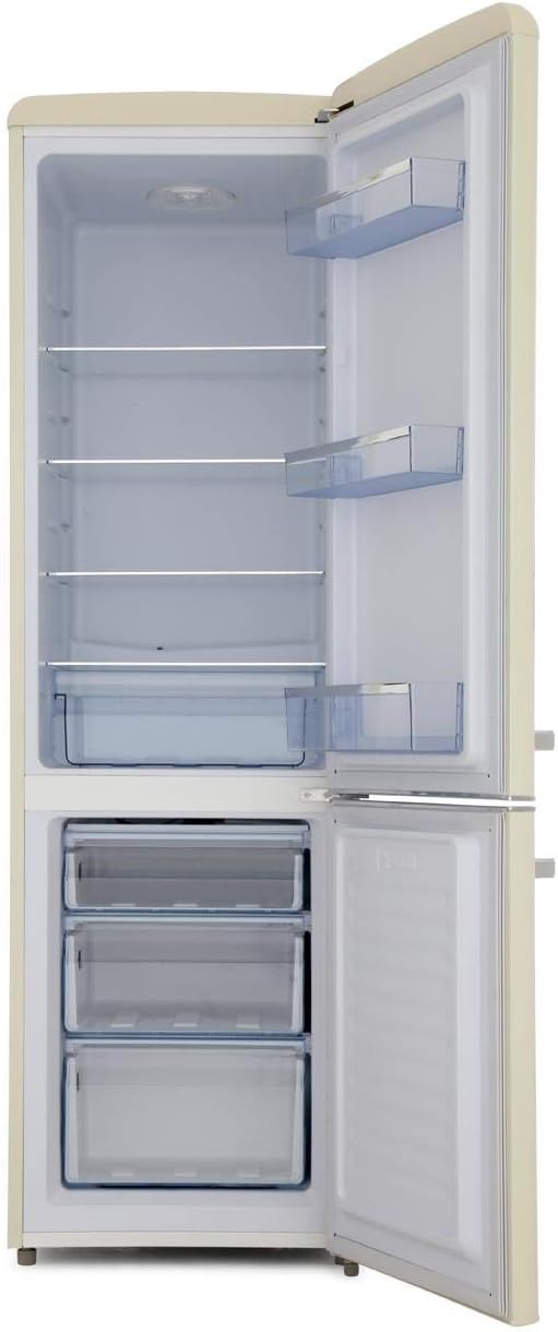 Amica 55cm 60/40 Retro Style Fridge Freezer Cream | FKR29653C