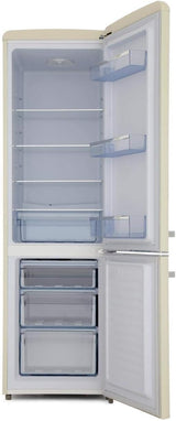 Amica 55cm 60/40 Retro Style Fridge Freezer Cream | FKR29653C thumbnail 3