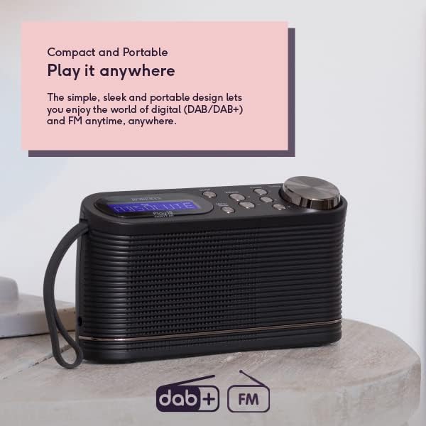 Roberts DAB/FM Portable Digital Radio Black | Play10