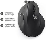 Hama Vertical Ergonomic EMW-500 Wireless Mouse 6 Buttons Black | 370396 thumbnail 3