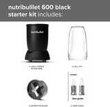 Nutribullet 600 Series Starter Kit Blender Black | 02582 thumbnail 3