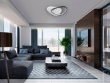 SCHULLER ROMO - FLUSH CEILING LAMP WHITE-BLACK-522867 thumbnail 3