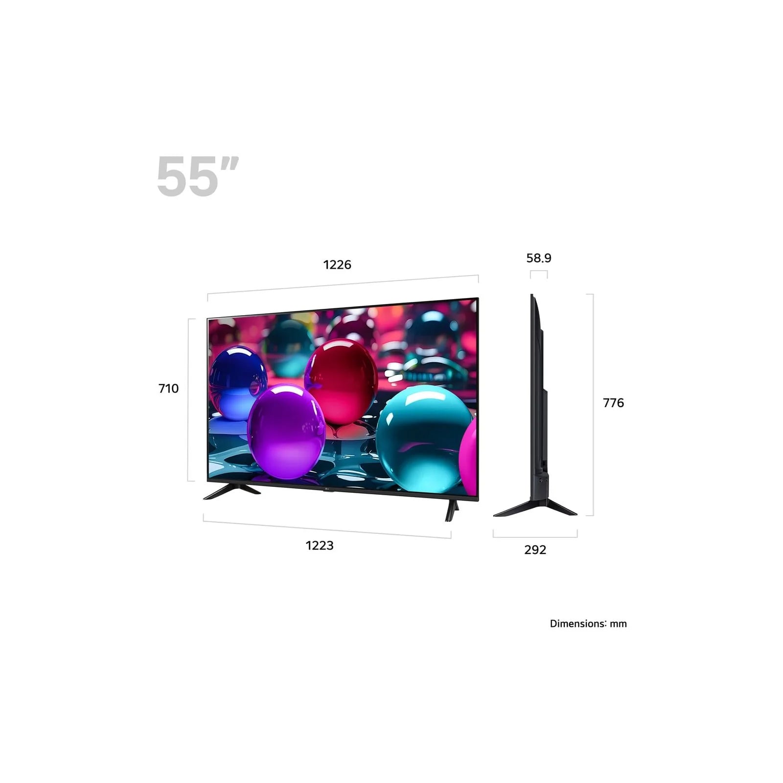 LG 55" UA73 4K Ultra HD HDR LED Smart TV | 55UA73006LA.AEK