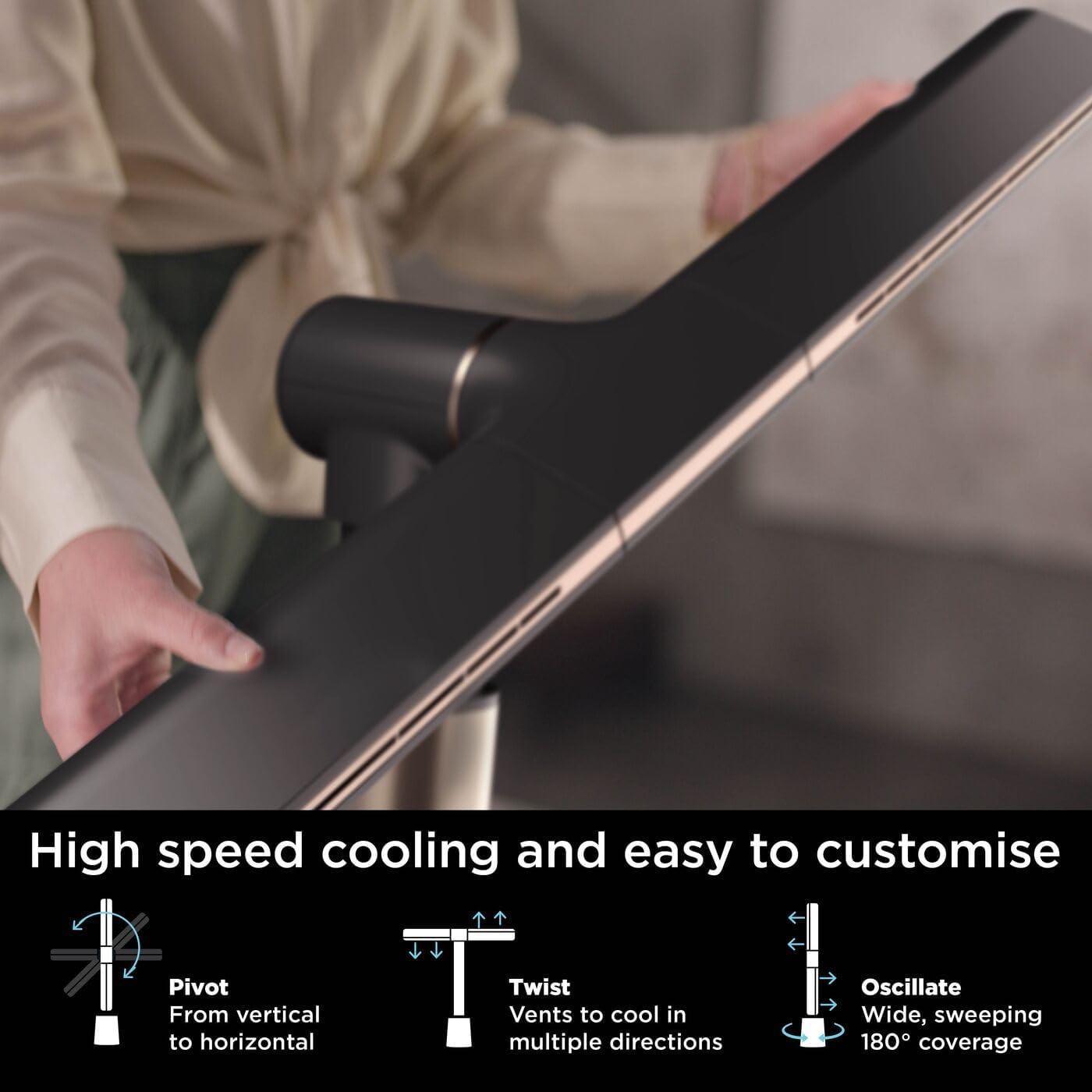 Shark TurboBlade Multi-Directional Cooling Fan | TF200SUK