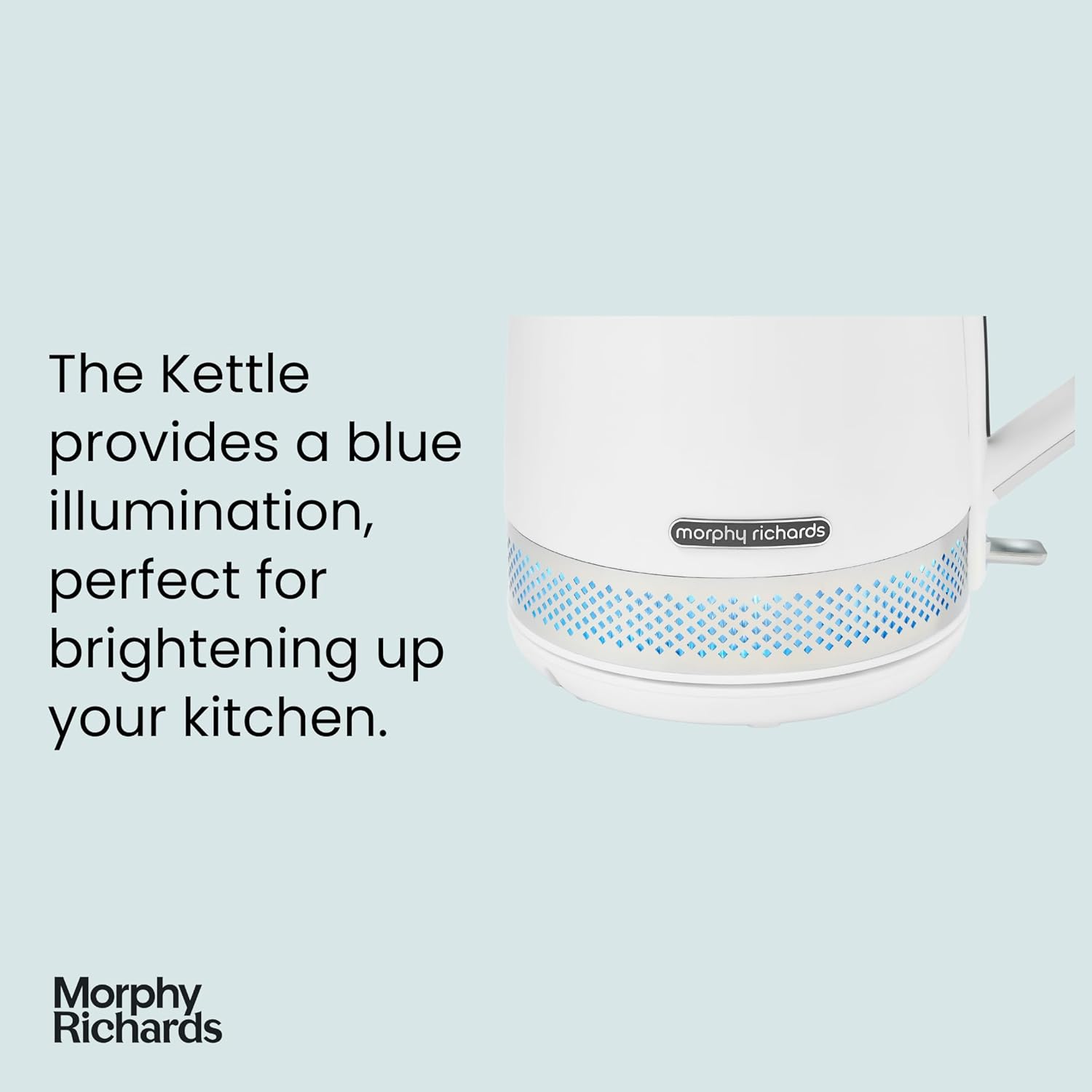 Morphy Richards Illumination Kettle 1.7L LED Light Matt White | 108021