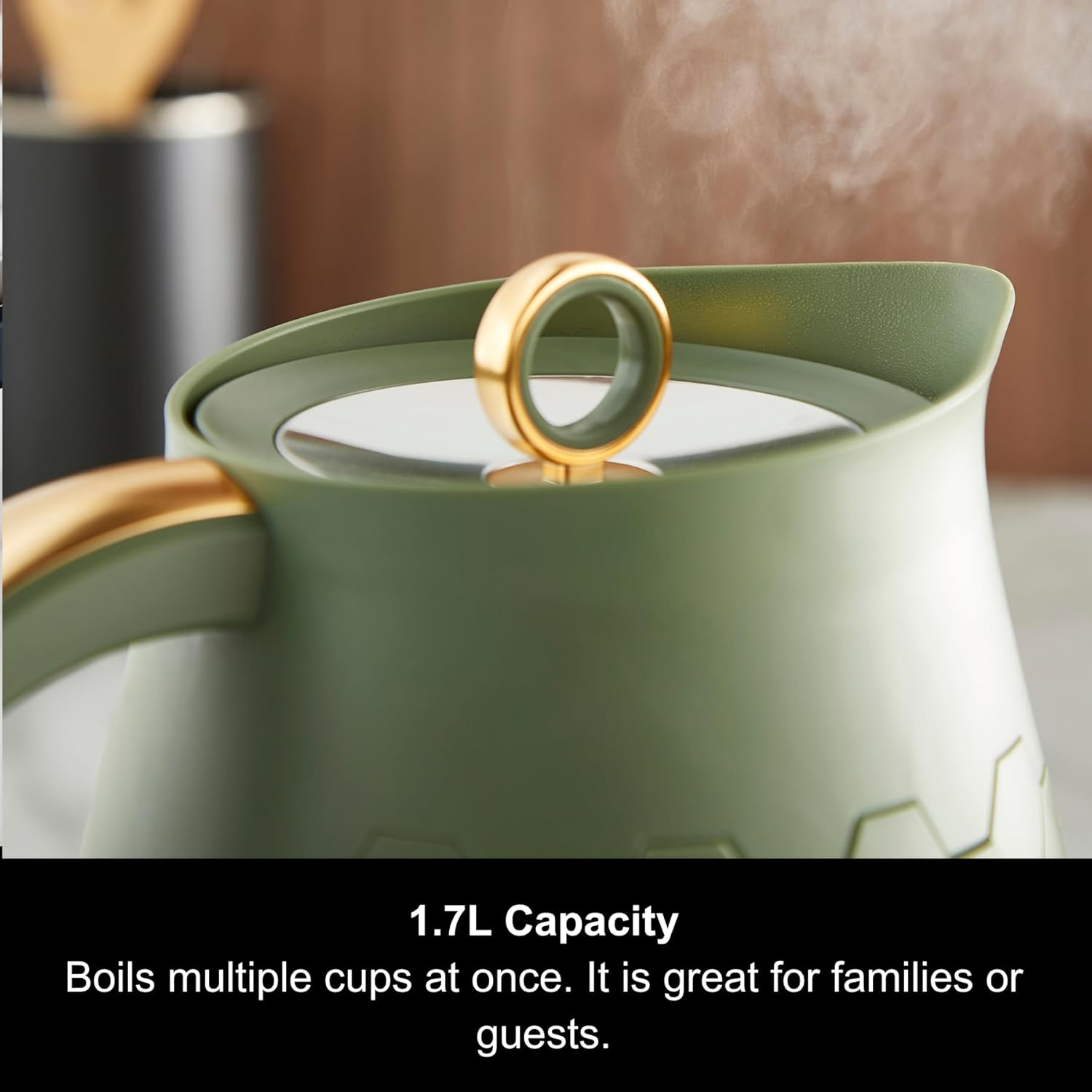 Morphy Richards Cassini 1.7L Jug Kettle Olivine Green | 103022