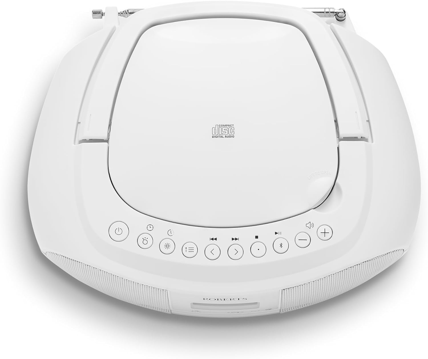Roberts Zoombox 4 Portable  Boombox With Bluetooth White l ZOOMBOX4W