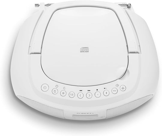 Roberts Zoombox 4 Portable  Boombox With Bluetooth White l ZOOMBOX4W