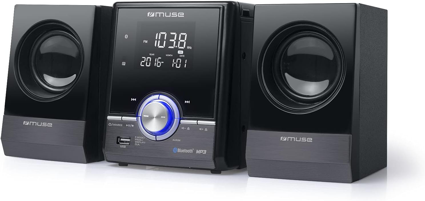 Micro Cd Muse Digital Micro CD HiFi System Black | M38BTPeter Murphy Lighting ...