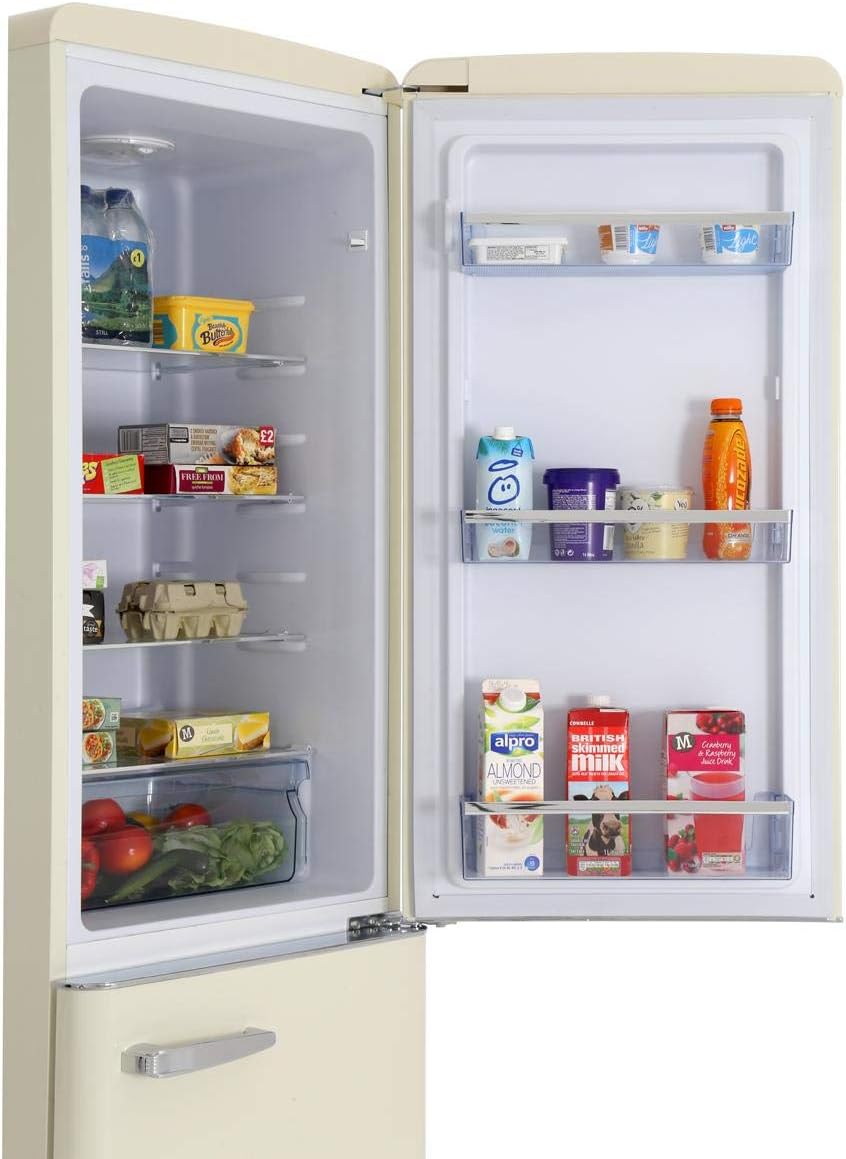 Amica 55cm 60/40 Retro Style Fridge Freezer Cream | FKR29653C