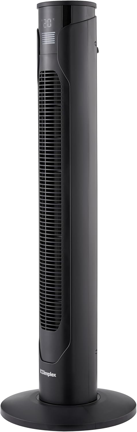 Dimplex Tower Fan with Remote Control Quiet Cooling Black | DXACF