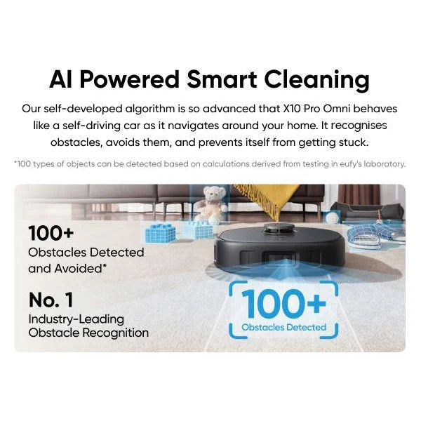 Eufy X10 Pro Omni Robot Vacuum And Mop With Emptying Station Black | T2351V11