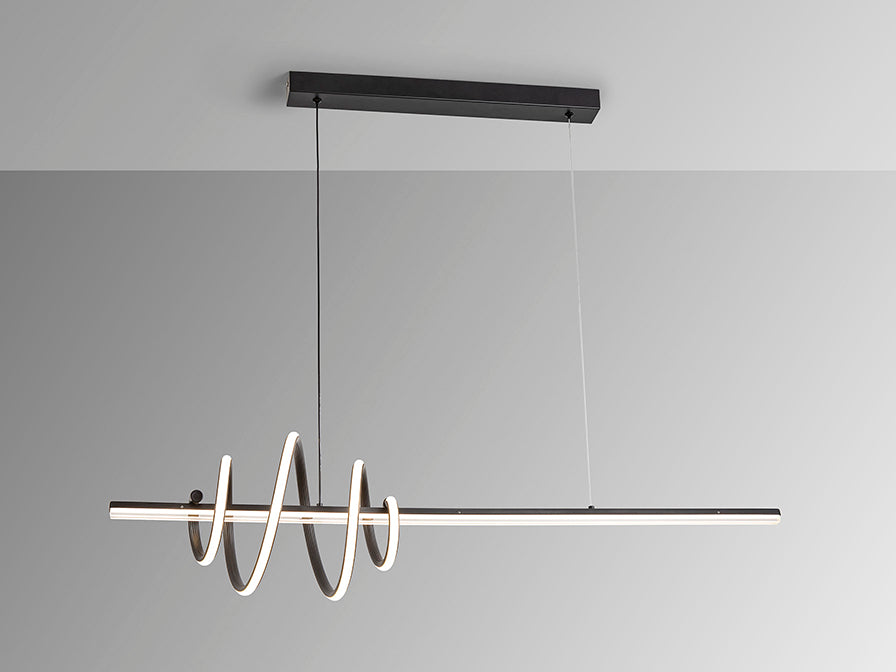 SCHULLER TORNADO - BLACK ISLAND PENDANT LED- 693073