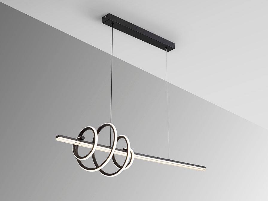 SCHULLER TORNADO - BLACK ISLAND PENDANT LED- 693073