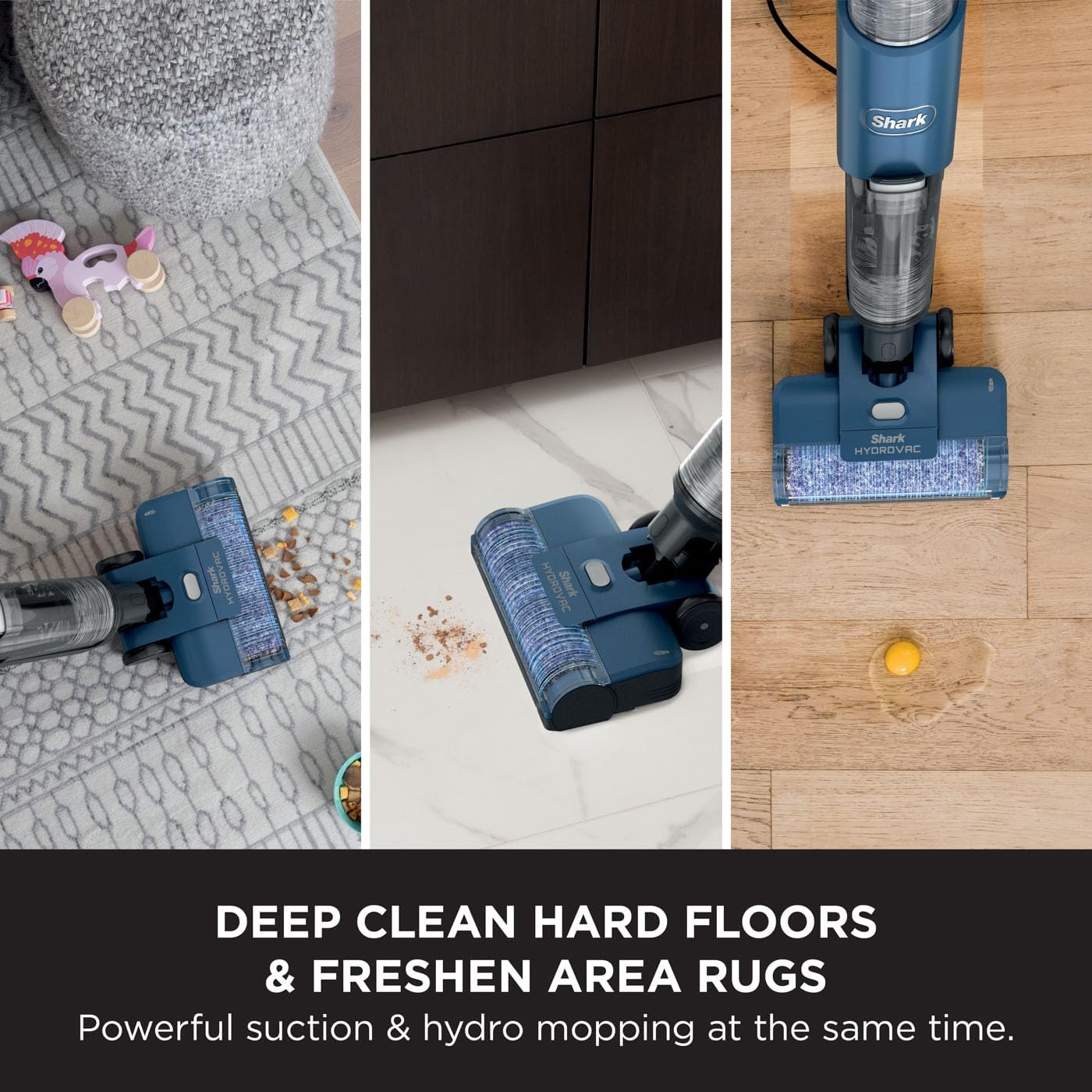 Shark Hydro Vac Corded Hard Floor Cleaner Navy Blue | WD110UK