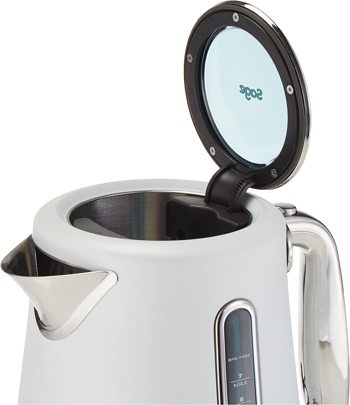 Sage The Soft Top Luxe Jug Kettle Sea Salt White | SKE735SST4GEU1