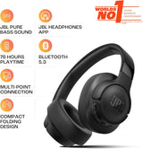 JBL Tune 720BT Over-Ear Wireless Headphones Black | JBLT720BTBLK thumbnail 2