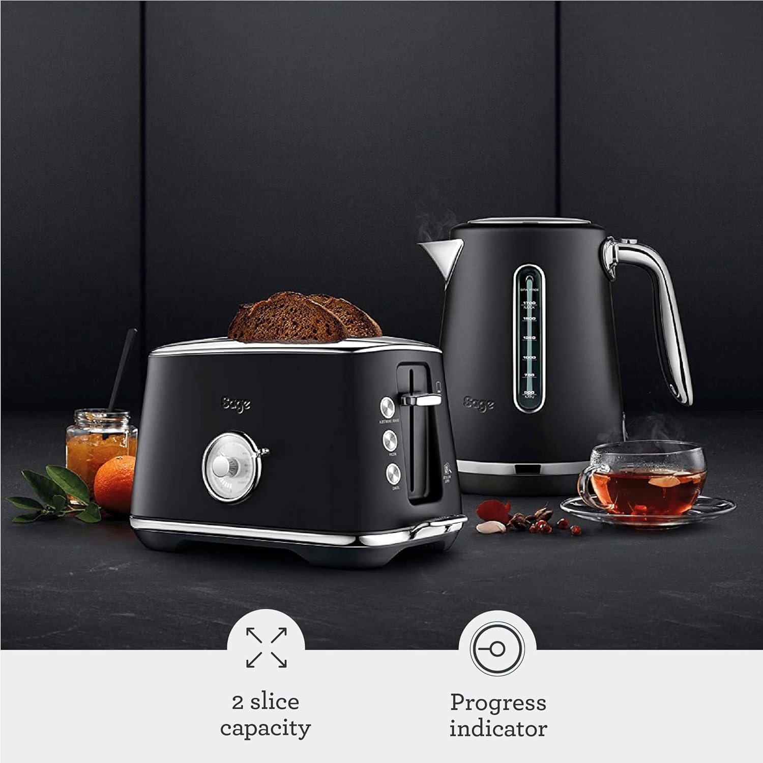 Sage The Toast Select™ Luxe Toaster Black | STA735BTR4GUK1