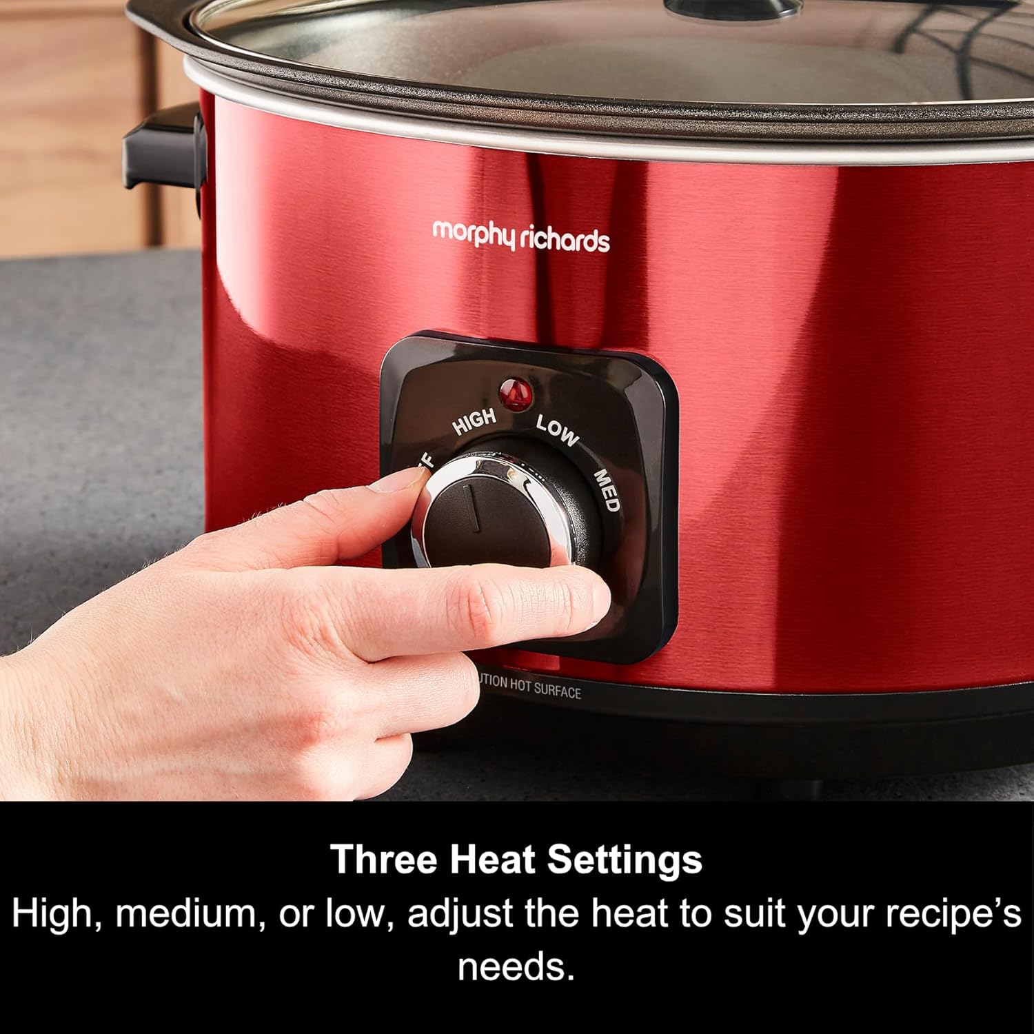 Morphy Richards Accents 6.5L Sear & Stew Slow Cooker Red | 461026