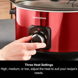 Morphy Richards Accents 6.5L Sear & Stew Slow Cooker Red | 461026 thumbnail 3