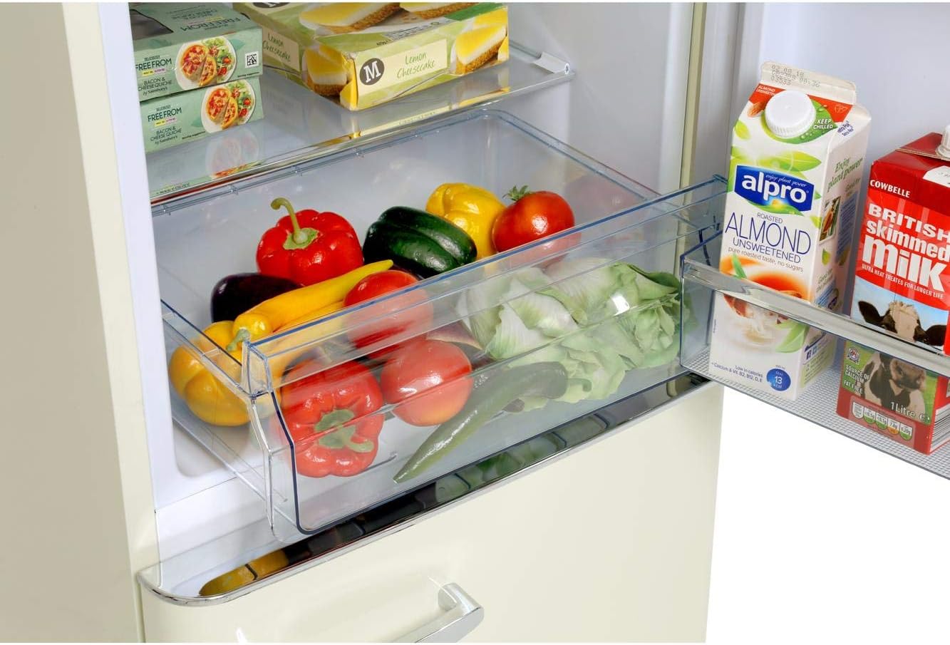 Amica 55cm 60/40 Retro Style Fridge Freezer Cream | FKR29653C