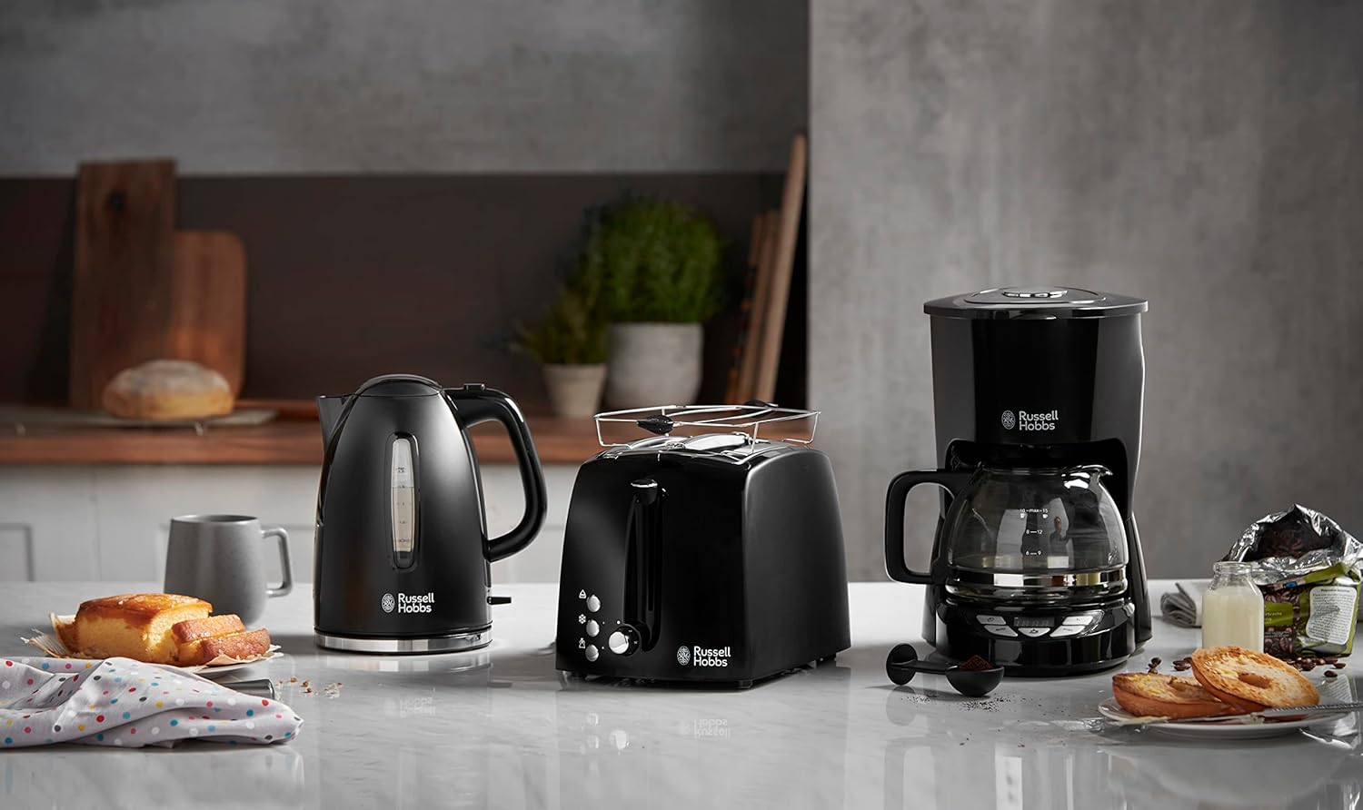Russell Hobbs Textures Plus Toaster 2 Slice Black | 22601