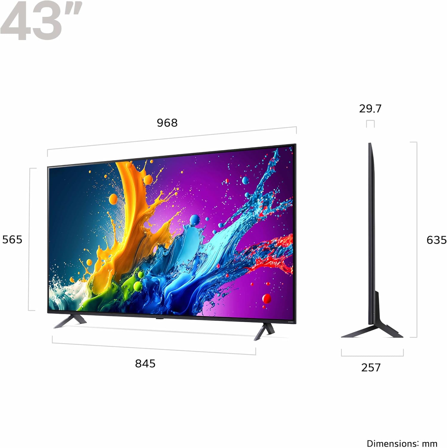LG 43" QNED80 AI 4K Smart TV 2024 | 43QNED80T6AAEK