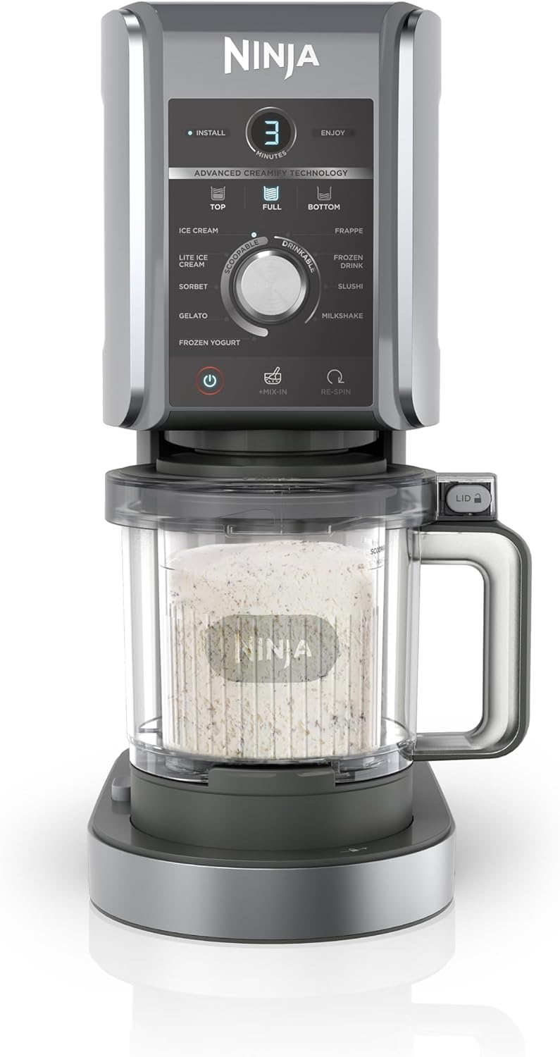 Ninja CREAMi Deluxe 10-in-1 Ice Cream and Frozen Drink Maker | NC501UK