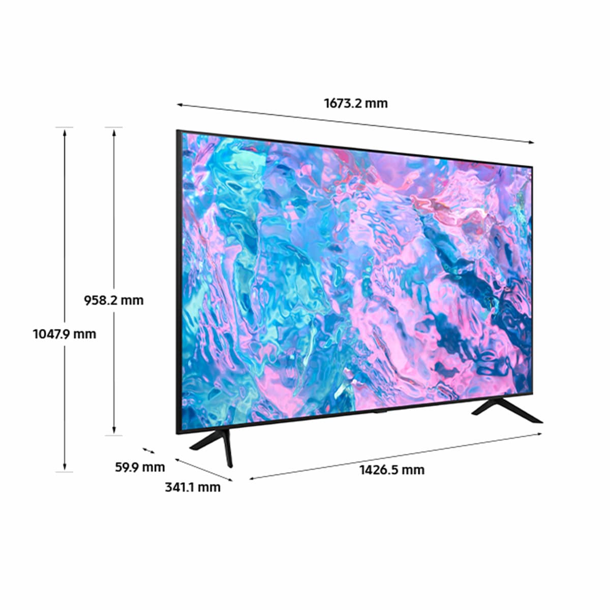 SAMSUNG 75" 4K HDR SMART LED TV | UE75CU7100KXXU
