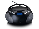 LENCO Portable Radio/CD/MP3 Player With USB And Bluetooth Black | SCD331BK thumbnail 1
