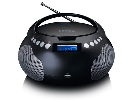 LENCO Portable Radio/CD/MP3 Player With USB And Bluetooth Black | SCD331BK