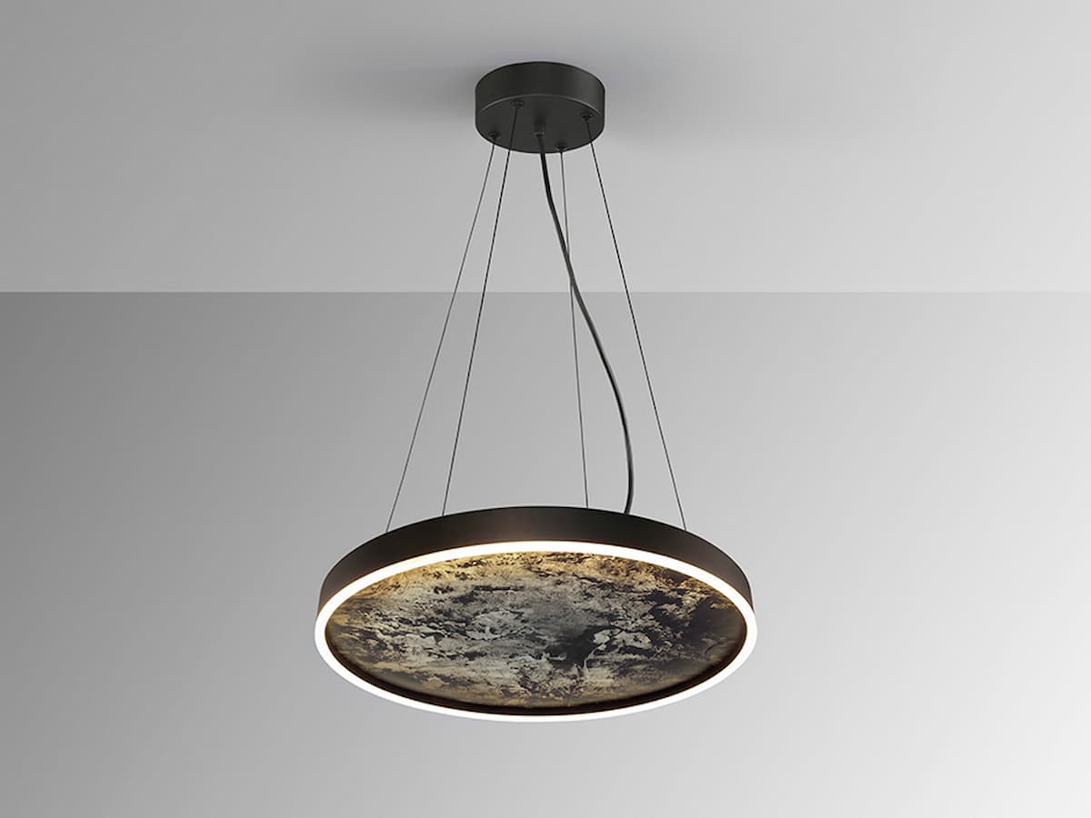 SCHULLER STONE- PENDANT LED CCT -BLACK- 803267