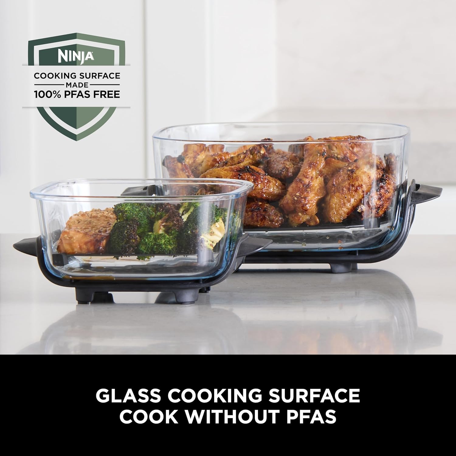 Ninja CRISPi 4-in-1 Portable Glass Air Fryer Cyber Space | FN101UKGY
