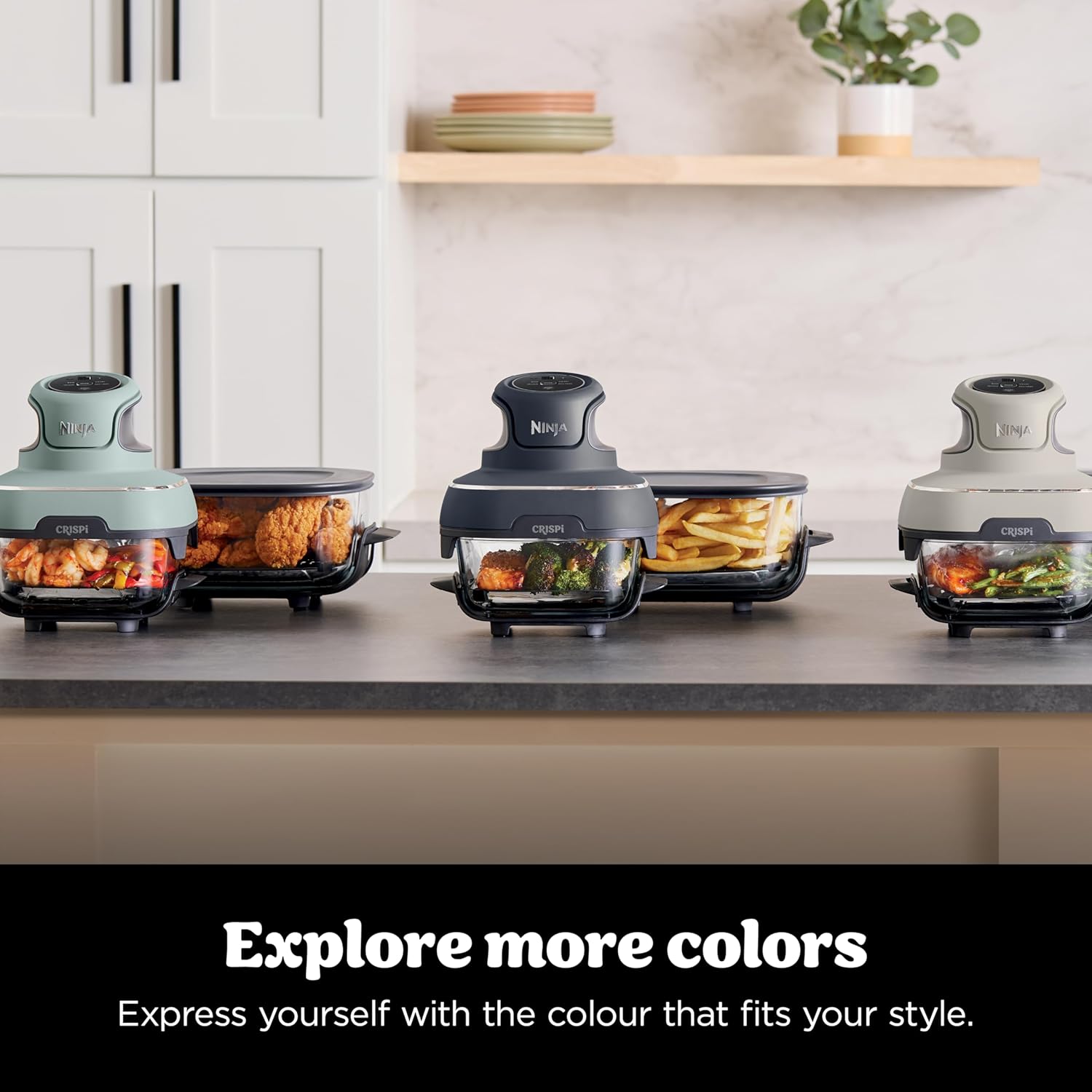 Ninja CRISPi 4-in-1 Portable Glass Air Fryer Stone | FN101UKST