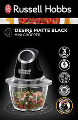 Russell Hobbs Desire Matte Black Mini Chopper | 27131 thumbnail 7