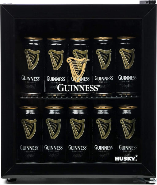 Husky Guinness Design Mini Fridge Drinks Cooler Black | HUSHY205HUE