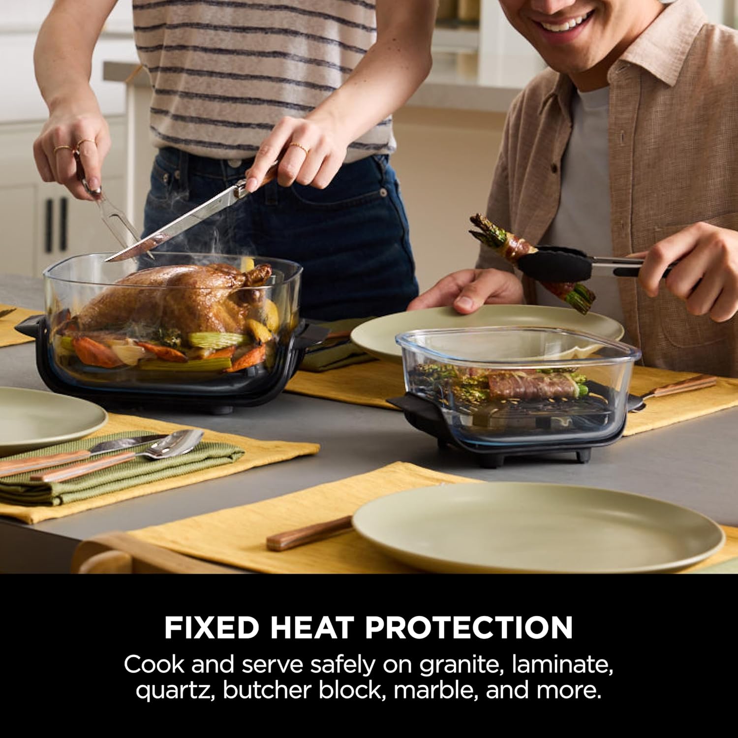 Ninja CRISPi 4-in-1 Portable Glass Air Fryer Cyber Space | FN101UKGY