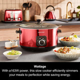 Morphy Richards Accents 6.5L Sear & Stew Slow Cooker Red | 461026 thumbnail 4