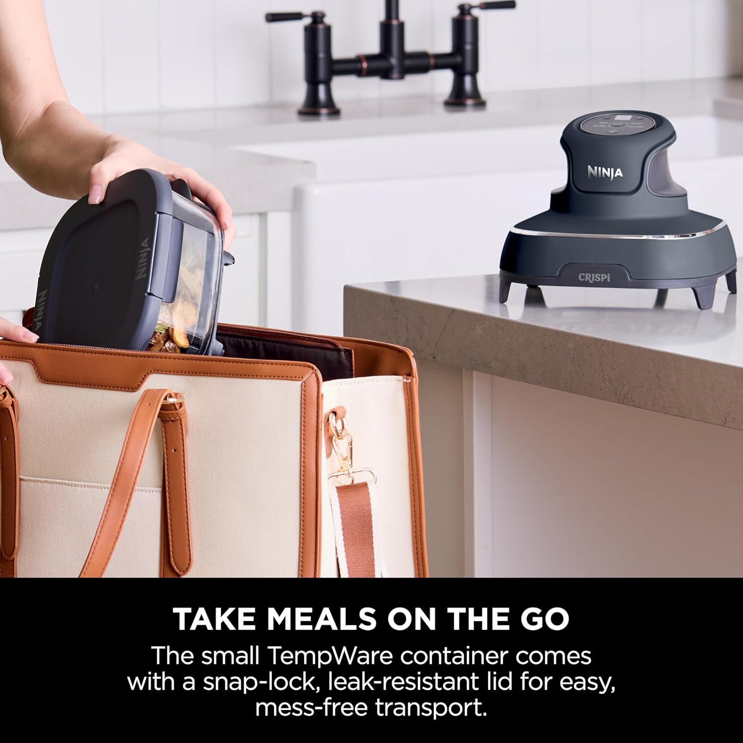 Ninja CRISPi 4-in-1 Portable Glass Air Fryer Cyber Space | FN101UKGY