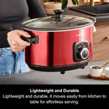Morphy Richards Accents 6.5L Sear & Stew Slow Cooker Red | 461026 thumbnail 2