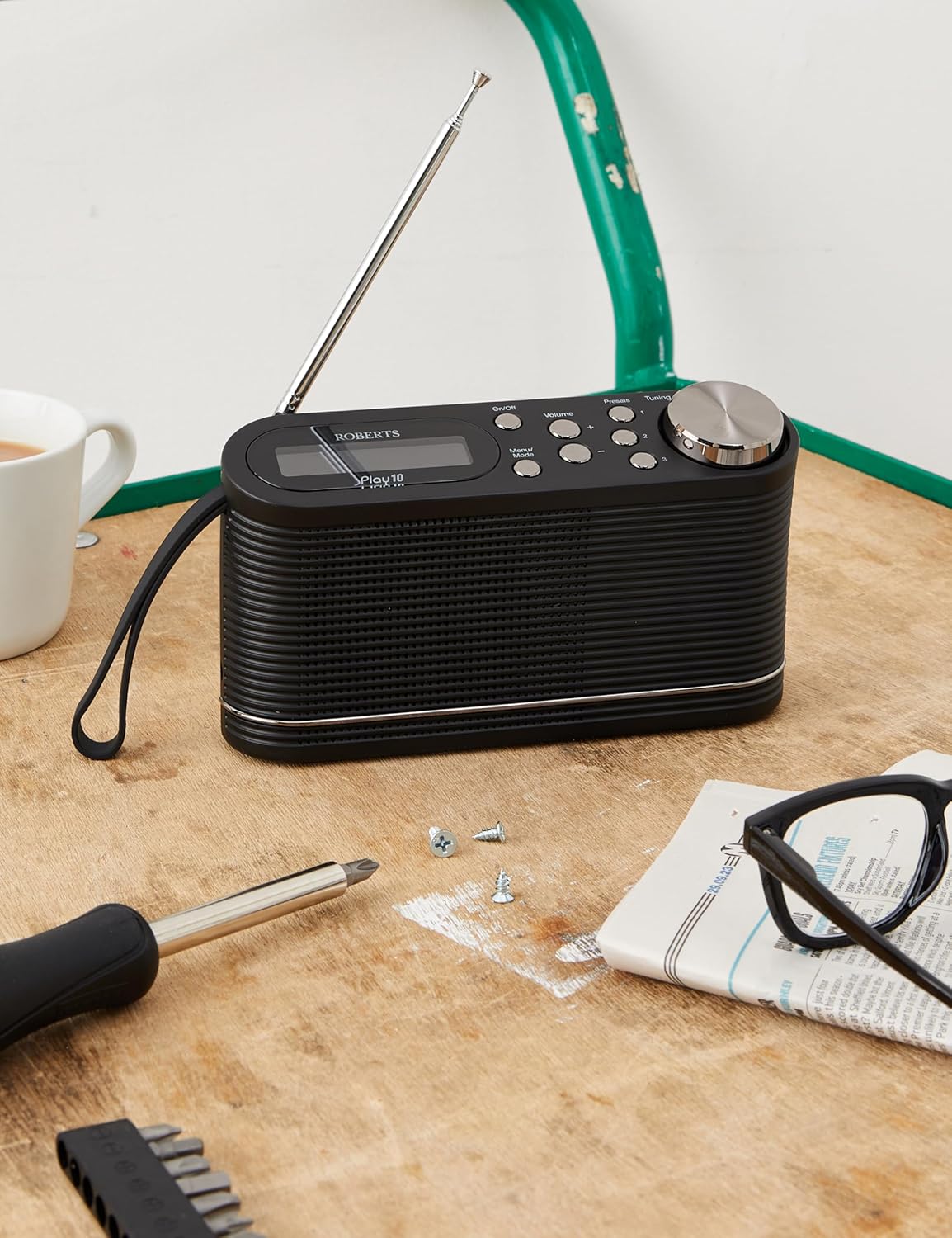 Roberts DAB/FM Portable Digital Radio Black | Play10